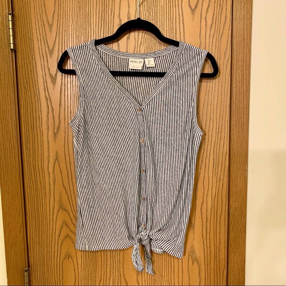 Rachel Zoe sleeveless button-up top